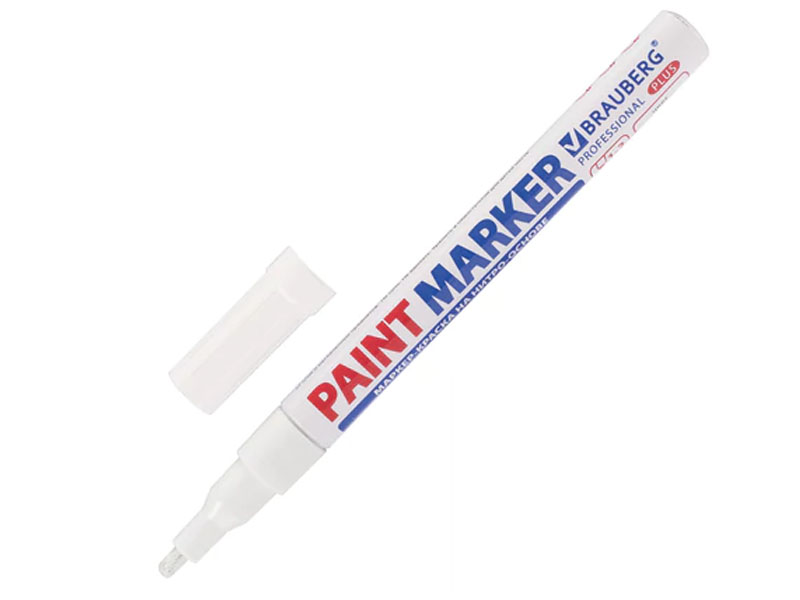 

Маркер Brauberg Professional Plus Paint Marker 2mm White 151438, 151438