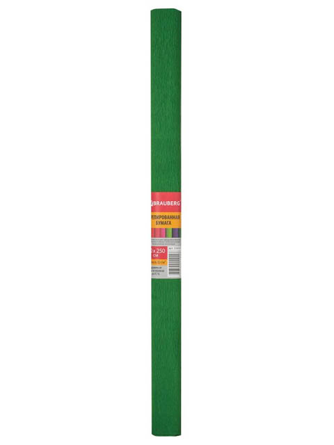 

Цветная бумага Brauberg 32g/m2 крепированная плотная Dark Green 126537, 126537