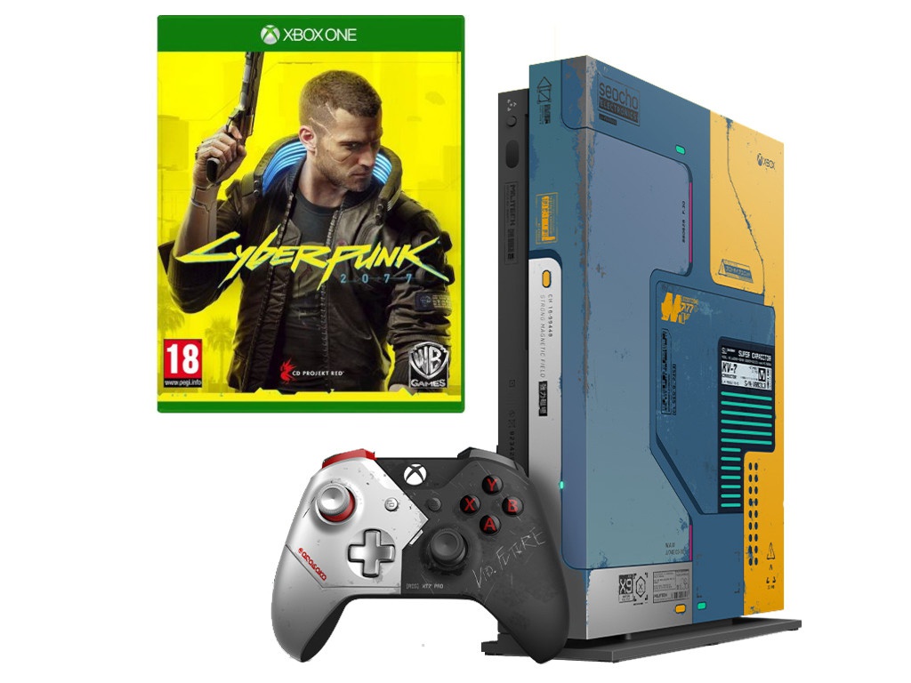 фото Игровая приставка microsoft xbox one x 1tb + cyberpunk 2077 fmp-00254