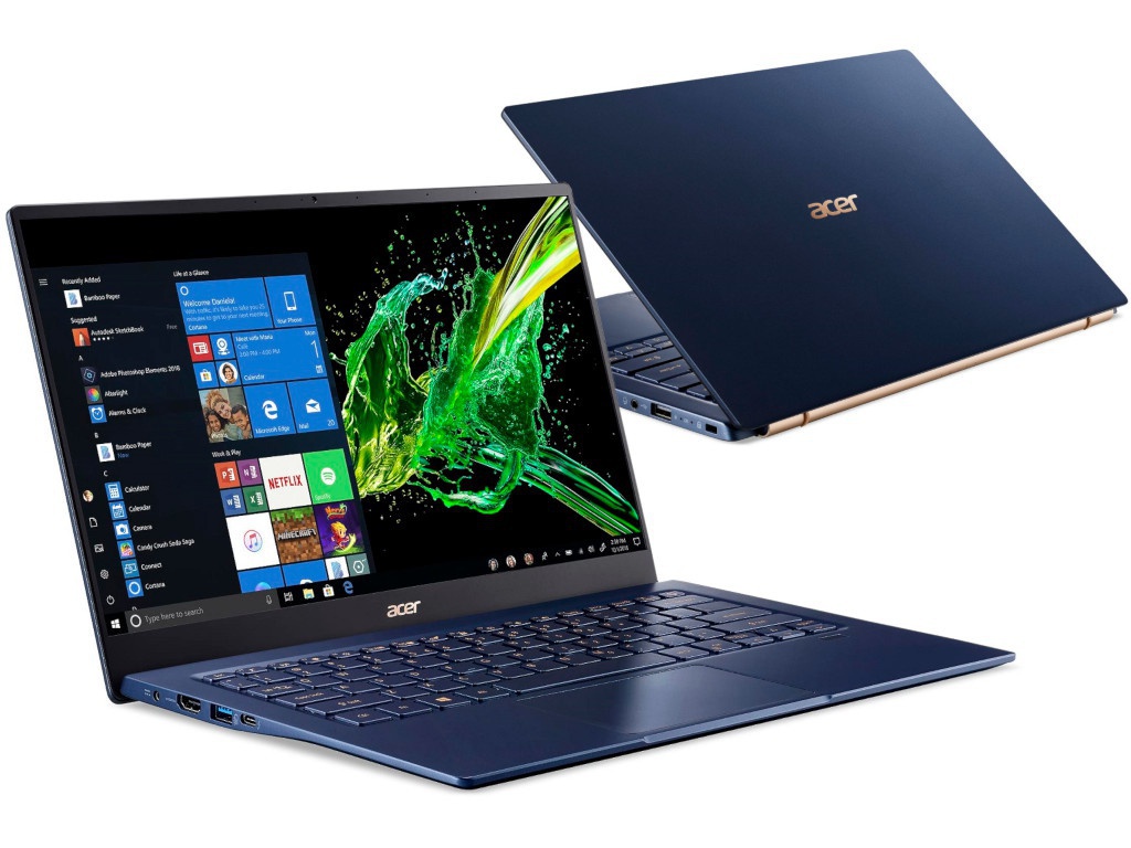 

Ноутбук Acer Swift SF514-54GT-77G8 Blue NX.HU5ER.004 (Intel Core i7-1065G7 1.3 GHz/16384Mb/1024Gb SSD + 32Gb Optane/nVidia GeForce MX350 2048Mb/Wi-Fi/Bluetooth/Cam/14.0/1920x1080/Windows 10 Home 64-bit), Swift SF514-54GT-77G8