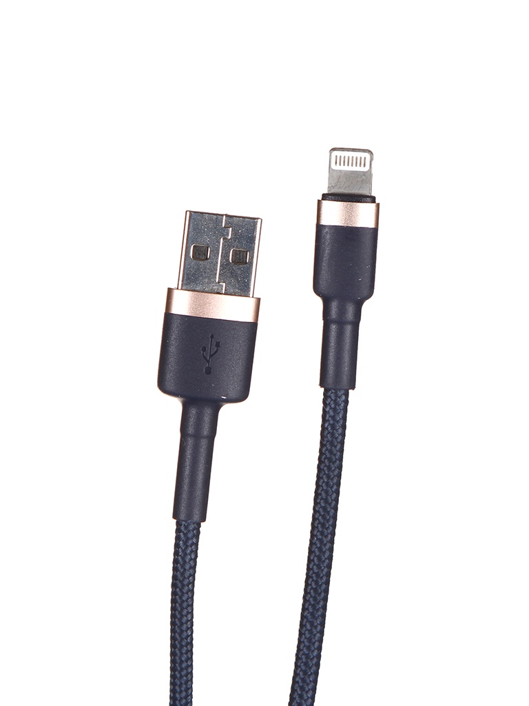 Аксессуар Baseus Cafule Cable USB - Lightning 1.5A 2m Gold-Blue CALKLF-CV3 аксессуар wiiix usb lightning 1m blue cb725 u8 10bu