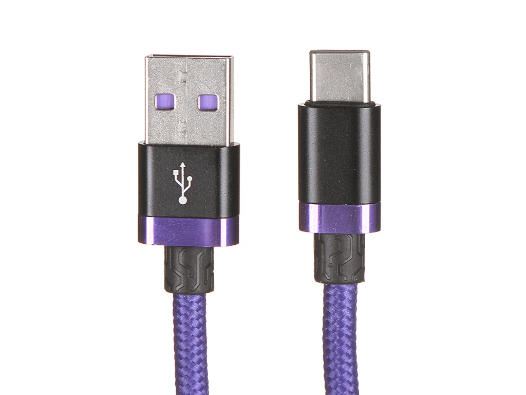 Аксессуар Baseus HW Flash Charge Cable USB - Type-C 40W 1m Purple CATZH-A05