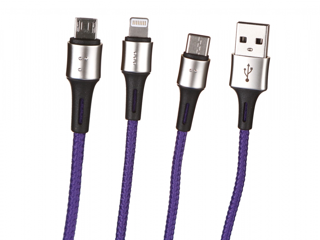 

Аксессуар Baseus Caring Touch Selection 3-in-1 USB Cable Blue CAMLT-GH03, CAMLT-GH03