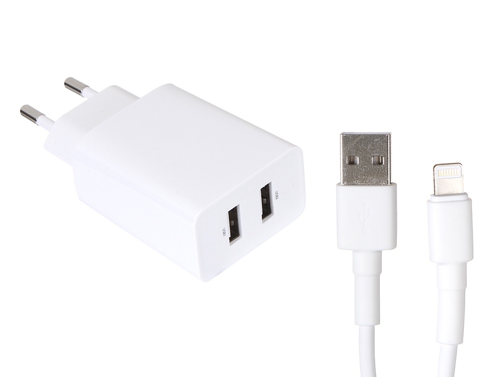 

Зарядное устройство Baseus Speed Mini Dual U Charger 2xUSB 10.5W 2.1A + USB - Lightning Cable White TZCCFS-R02, TZCCFS-R02
