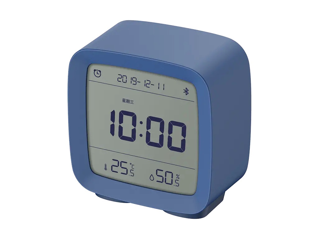 Часы Xiaomi ClearGrass Bluetooth Thermometer Alarm Clock CGD1 Blue new blue arab men s watches luxury brand man quartz wristwatch for men stainless steel trend luminous waterproof date male clock