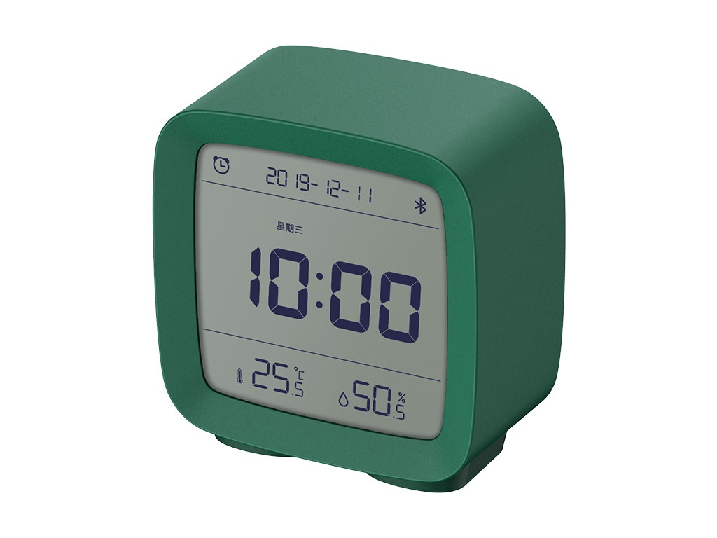 Часы Xiaomi ClearGrass Bluetooth Thermometer Alarm Clock CGD1 Green часы с термометром qingping qingping bluetooth smart alarm clock зеленый