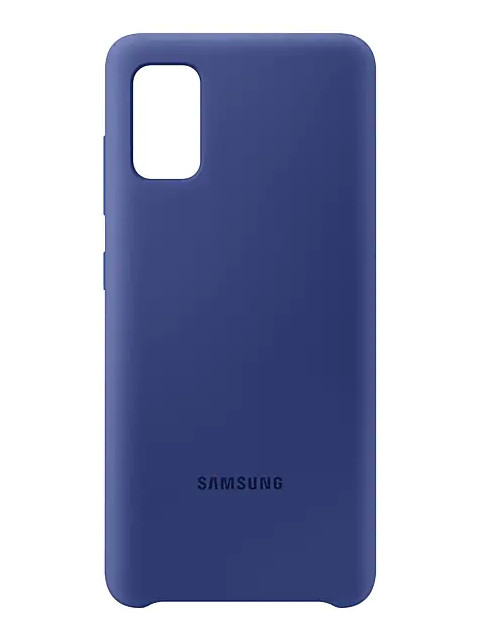 фото Чехол для samsung galaxy a41 a415 cover silicone blue ef-pa415tlegru