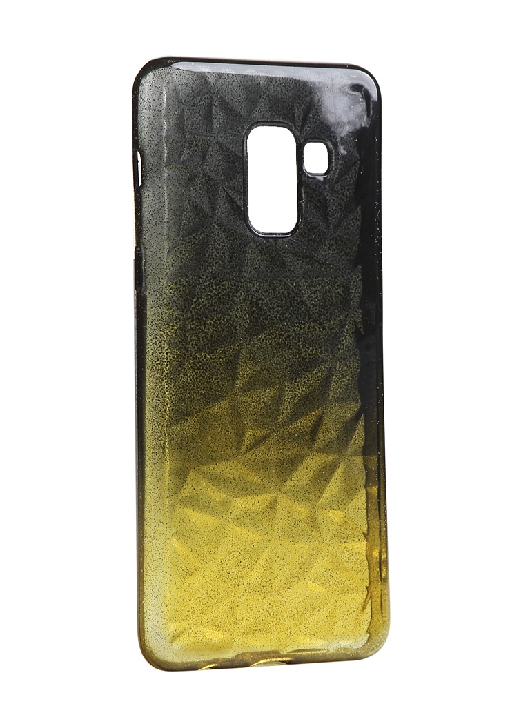 фото Чехол krutoff для samsung galaxy a8 sm-a530 crystal silicone yellow-black 12222