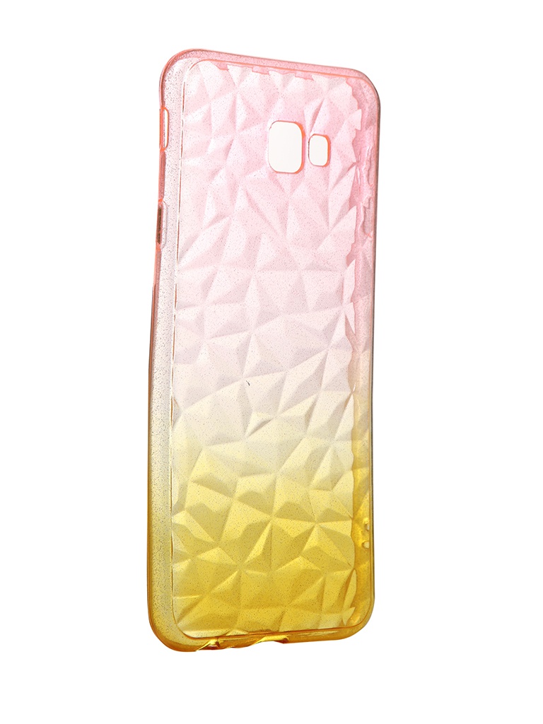  Krutoff  Huawei P8 Lite Crystal Silicone Yellow-Pink 12274