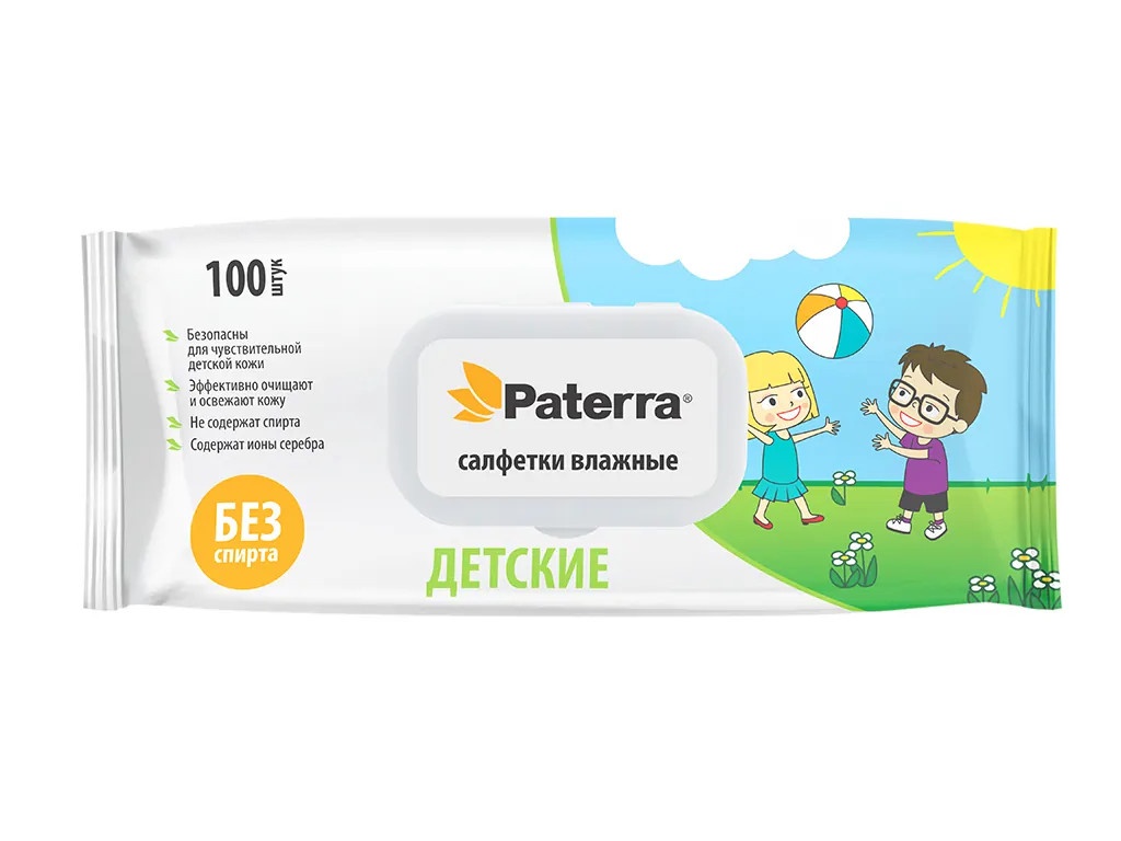 

Салфетки Paterra Детские 100шт 104-100, 104-100