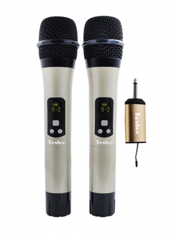 Микрофон Tesler WMS-720 система беспроводных микрофонов tesler wms 777