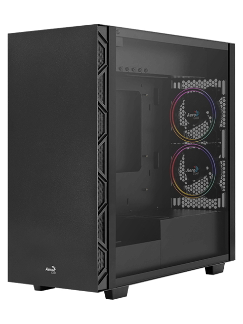

Корпус AeroCool Flo Saturn FRGB-G-BK-v1 без БП 4710562754155, Flo Saturn FRGB