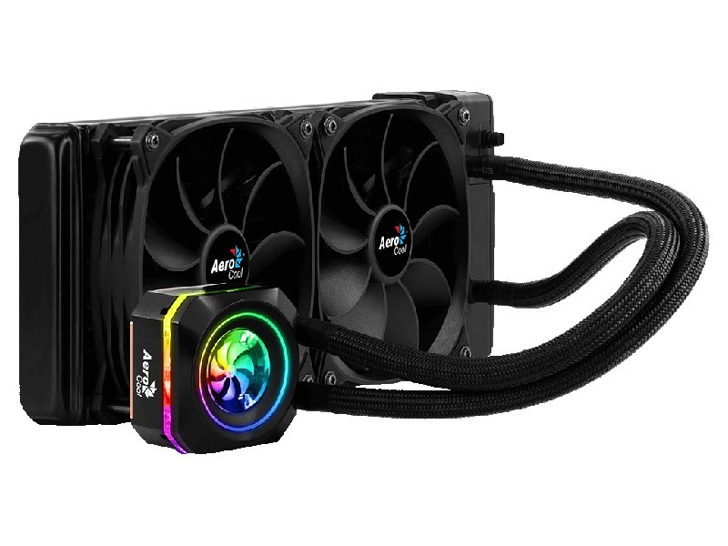 Водяное охлаждение AeroCool Pulse L240 RGB Black 4718009156302 (Intel LGA 2066/2011-V3/115X/1366/775 AMD FM1/FM2/AM4/AM3+/AM3/AM2+/AM2)