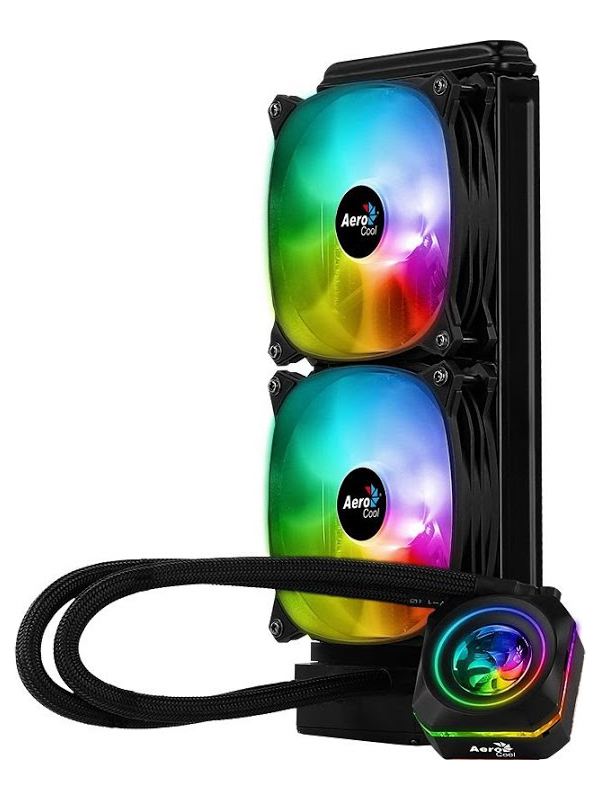 

Водяное охлаждение AeroCool Pulse L240F RGB Black 4718009157675 (Intel LGA 2066/2011-V3/115X/1366/775 AMD FM1/FM2/AM4/AM3+/AM3), Pulse L240F