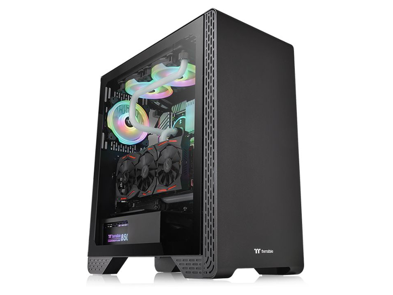 

Корпус Thermaltake Case Tt S300 TG CA-1P5-00M1WN-00, Tt S300 TG