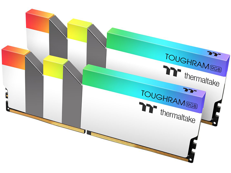 

Модуль памяти Thermaltake Toughram RGB White DDR4 DIMM 4000MHz CL19 - 16Gb Kit (2x8Gb) R022D408GX2-4000C19A, Toughram RGB