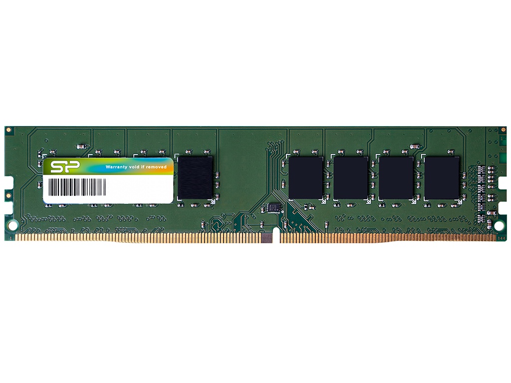 фото Модуль памяти silicon power ddr4 dimm 2400mhz pc-19200 cl17 - 4gb sp004gblfu240n02