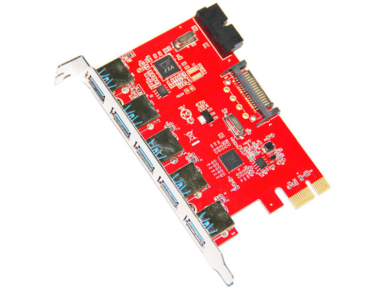 

Контроллер Orient VA-3U5219PE PCI-Ex - 5ext+2int x USB 3.0 oem 30286, VA-3U5219PE