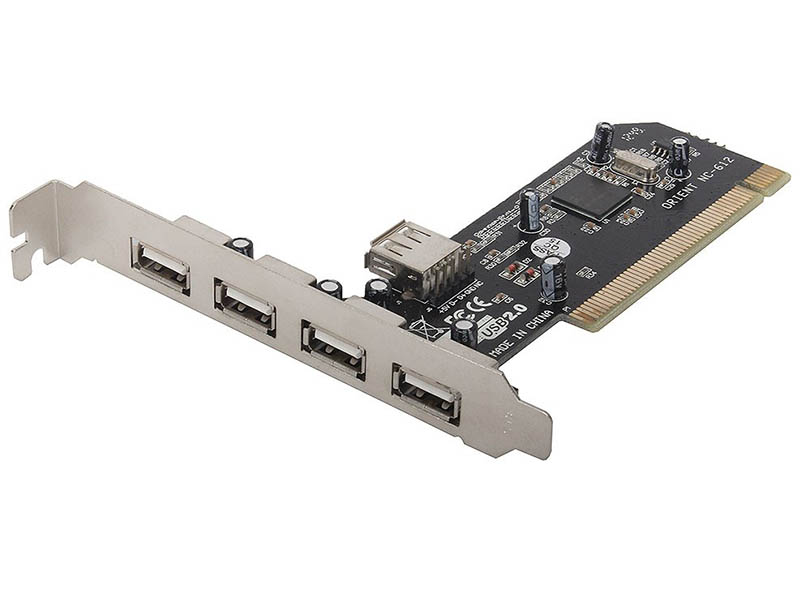 

Контроллер Orient NC-612 PCI - 4ext+1int x USB 2.0 oem 23466, NC-612