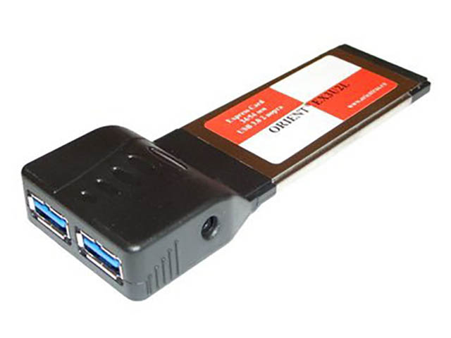 

Контроллер Orient EX3U2L ExpressCard 34mm - 2 x USB 3.0 28583, EX3U2L