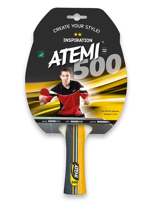 фото Ракетка для настольного тенниса atemi 500 cv