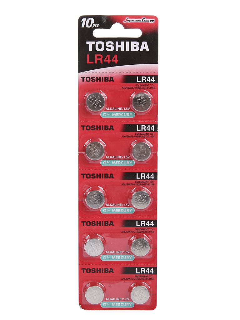 Батарейка LR44 - Toshiba BP-10C (10шт)
