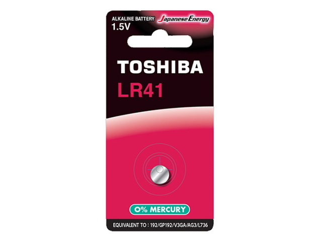 Батарейка LR41 - Toshiba BP-1C (1шт)