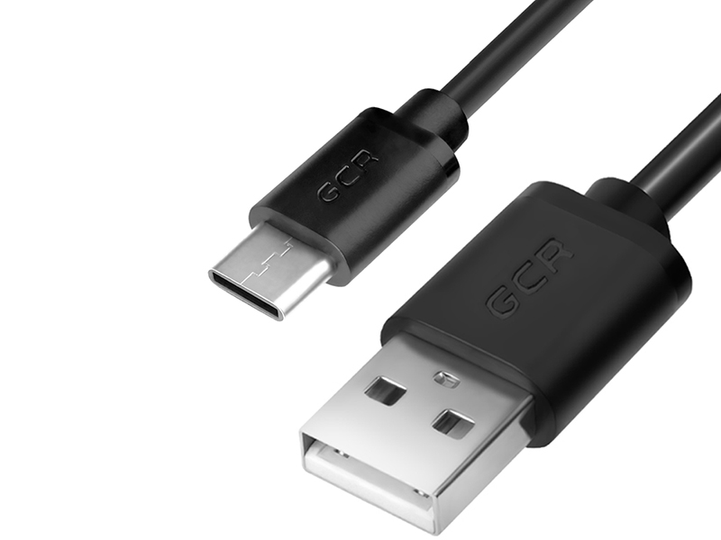 

Аксессуар GCR USB 2.0 - USB Type-C 0.5m Black GCR-51901, GCR-51901