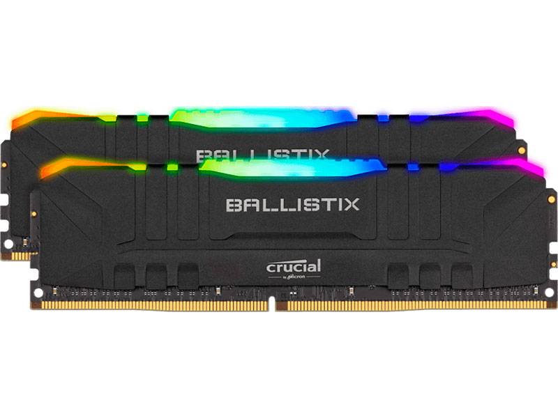 фото Модуль памяти crucial ballistix rgb bl2k16g30c15u4bl black