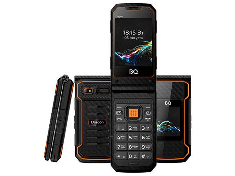 Сотовый телефон BQ 2822 Dragon Black-Orange