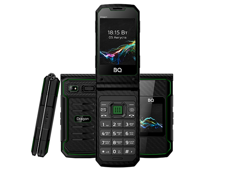 Zakazat.ru: Сотовый телефон BQ 2822 Dragon Black-Green