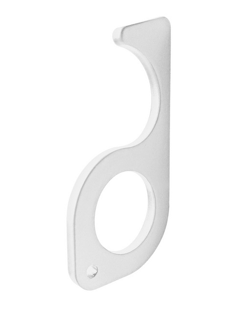 фото Тачер krutoff classic door opener, push pull steel white 00088