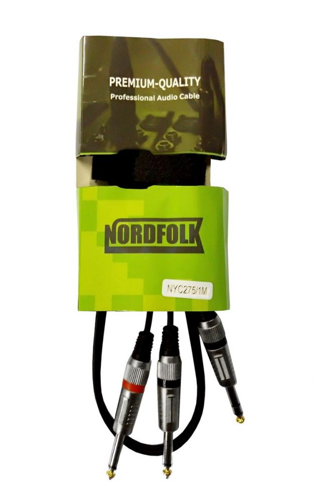 

Аксессуар NordFolk Jack Stereo - 2xJack Mono 3m NYC275/3M, NYC275/3M