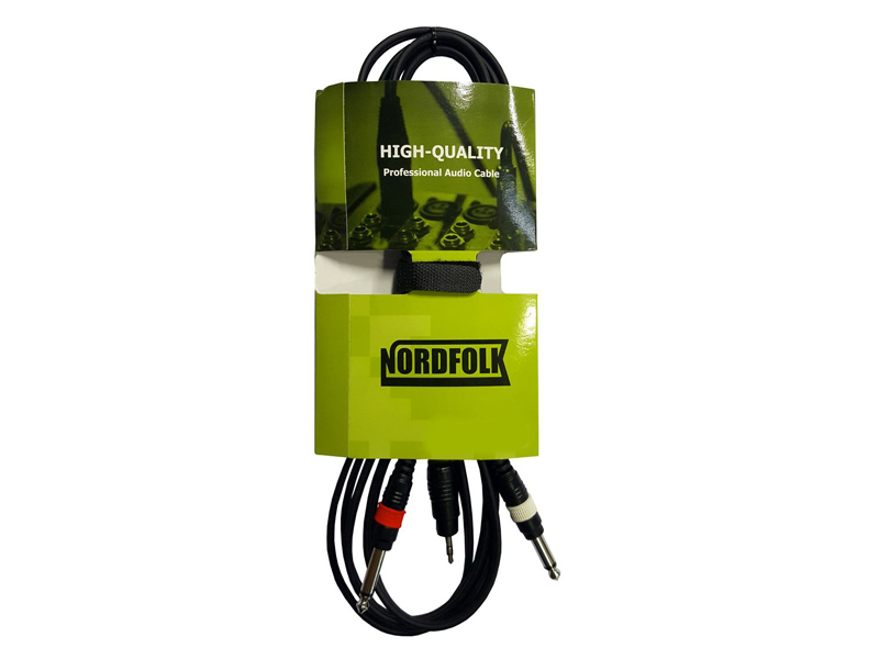 

Аксессуар NordFolk 3.5 Mini Jack Stereo - 2xRCA 1.5m NYC028, NYC028