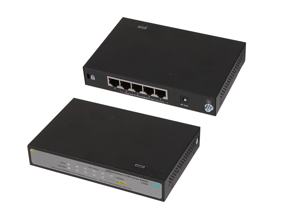 

Коммутатор HP OfficeConnect 1420-5G-PoE+ JH328A, 1420-5G-PoE+