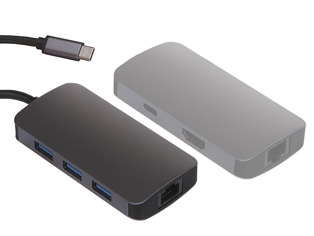 фото Док-станция perfeo usb type-c 6in1 pf-type-c-21