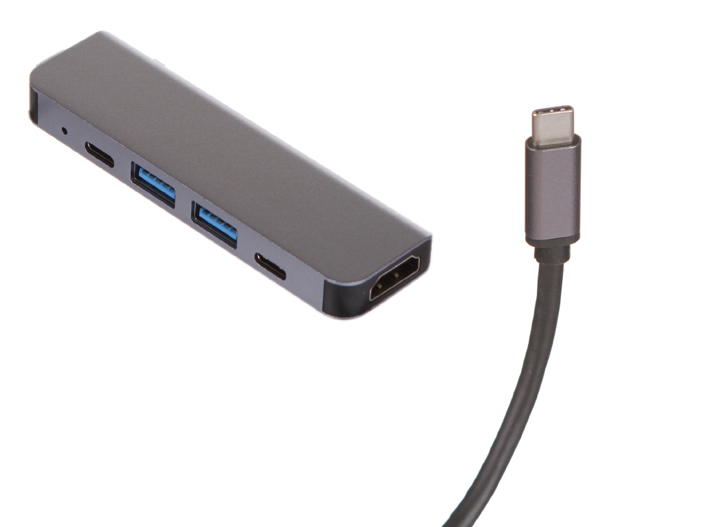 фото Док-станция perfeo usb type-c 5in1 pf-type-c-12