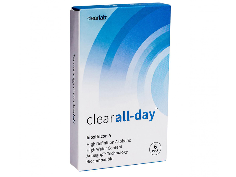 

Контактные линзы ClearLab Clear All-Day (6 линз / 8.6 / -2.5), Clear All-Day