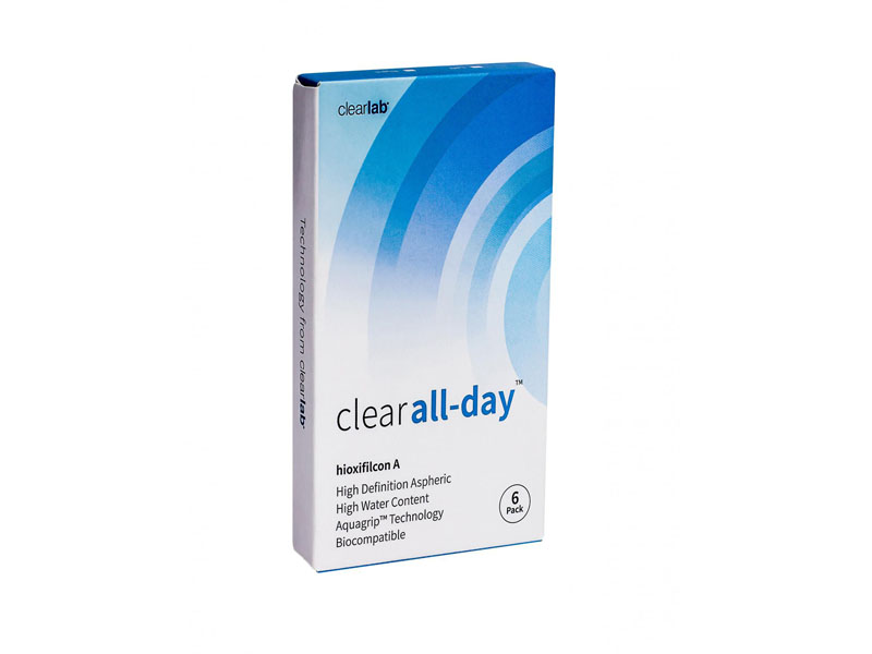 

Контактные линзы ClearLab Clear All-Day (6 линз / 8.6 / -2), Clear All-Day