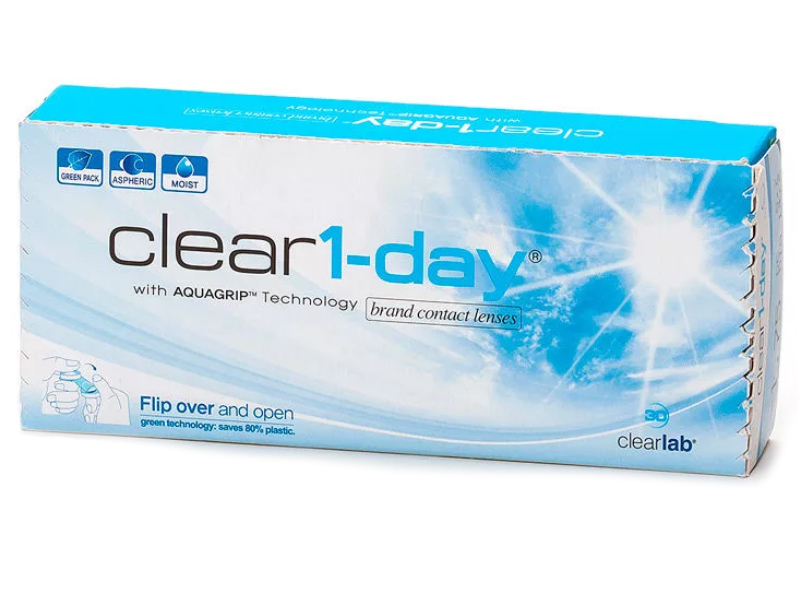 

Контактные линзы ClearLab Clear 1-Day (30 линз / 8.7 / -1.5), Clear 1-Day