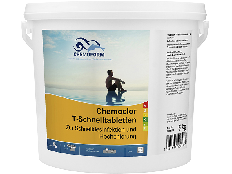 Средство дезинфекции Chemoform Кемохлор-Т-быстрорастворимые таблетки 5kg 0504105 таблетки chemoform