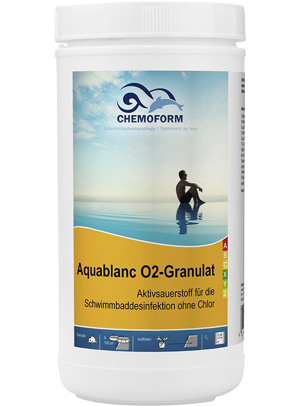Активный кислород Chemoform Аквабланк О2 гранулированный 1kg 0591001 активный кислород для бассейна aqualeon в таблетках по 20 гр 0 5 кг