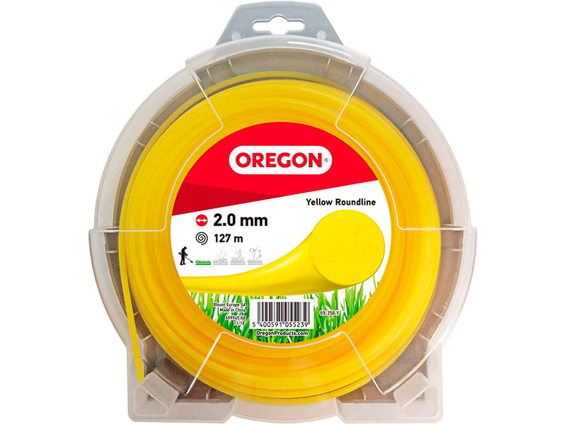 фото Леска для триммера oregon yellow roundline 2mm x 130m 69-358-y