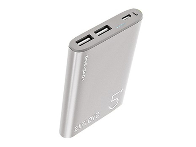 

Внешний аккумулятор Exployd Power Bank Classic Aluminum 5000mAh Silver EX-PB-899, EX-PB-899