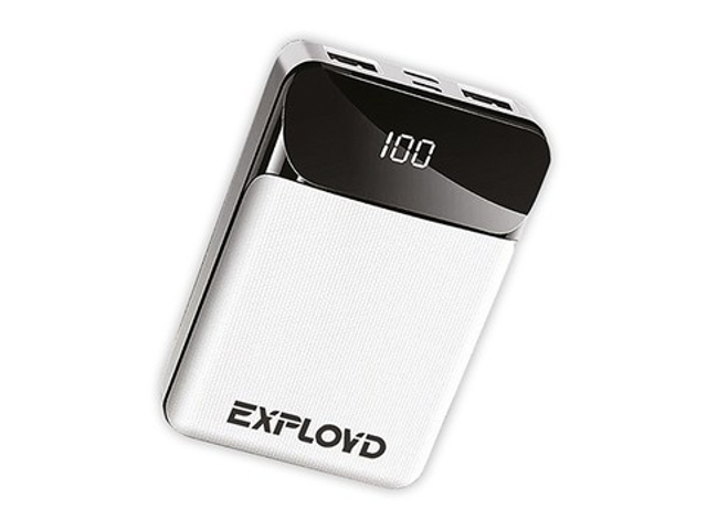 фото Внешний аккумулятор exployd power bank classic slim 10000mah white ex-pb-910