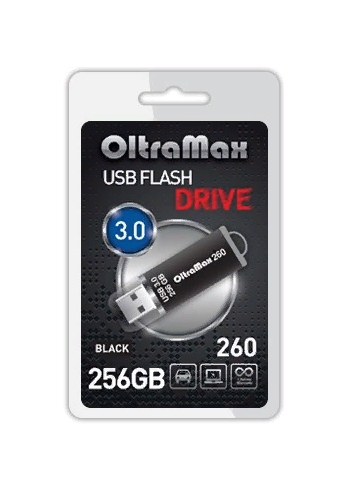 

USB Flash Drive 256Gb - OltraMax 260 OM-256GB-260-Black, OM-256GB-260-Black
