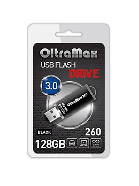 

USB Flash Drive 128Gb - OltraMax 260 OM-128GB-260-Black, OM-128GB-260-Black