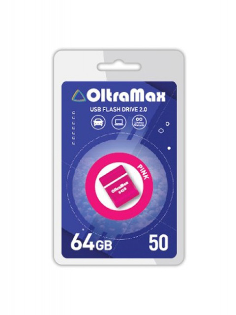 

USB Flash Drive 64Gb - OltraMax 50 OM-64GB-50-Pink, OM-64GB-50-Pink