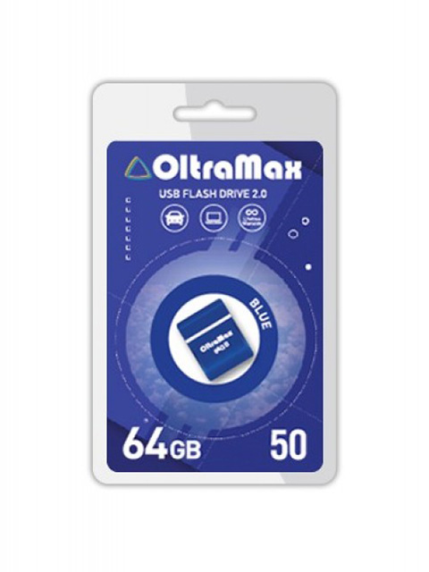 

USB Flash Drive 64Gb - OltraMax 50 OM-64GB-50-Blue, OM-64GB-50-Blue