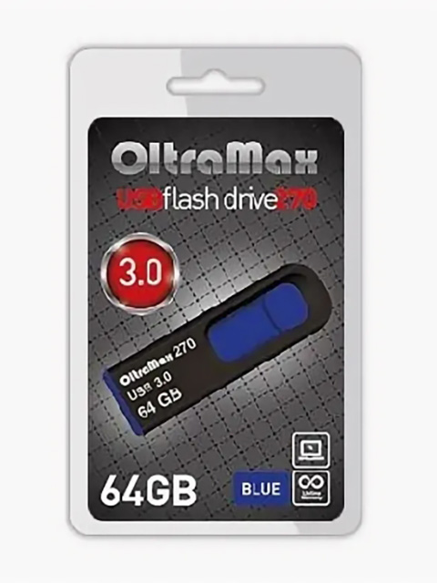 

USB Flash Drive 64Gb - OltraMax 270 OM-64GB-270-Blue, OM-64GB-270-Blue